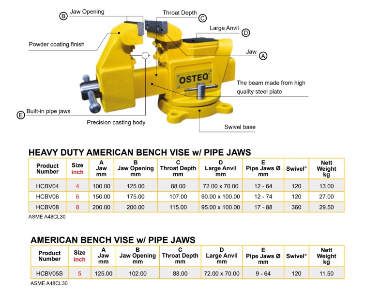 Bench vise